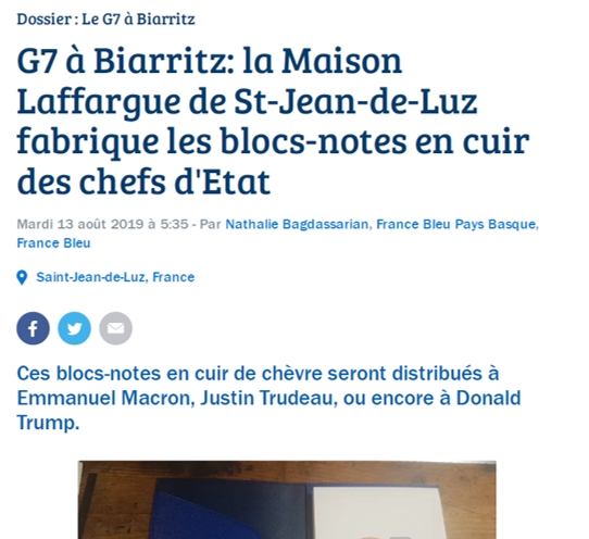 OCTOBRE 2019 - FRANCE BLEU PAYS BASQUE